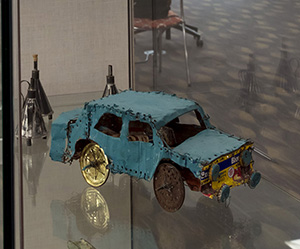 image of toy car in exhibit case