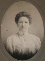 Antique framed photo of Emma Shaw Colcleugh.